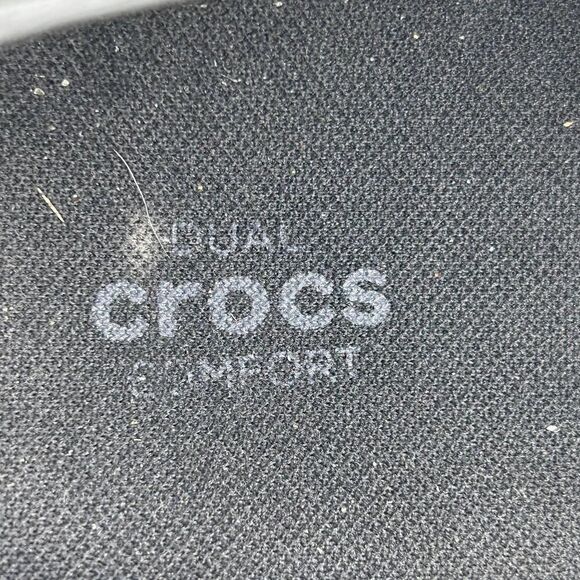 Crocs On The Clock Work Slip On  Shoes Black Comfort Clogs Mens Sz 11 M Non-Slip - Picture 10 of 11